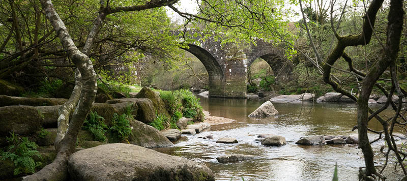 Hexworthy Bridge over river