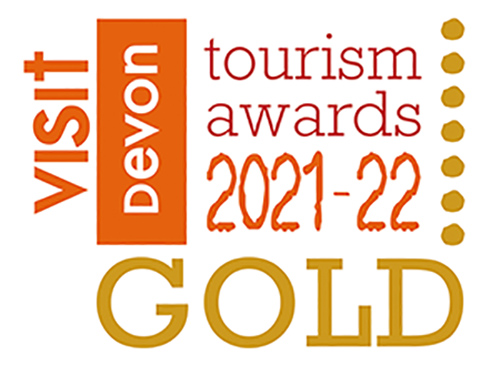 Visit Devon Tourism Awards 2021-22 Gold logo