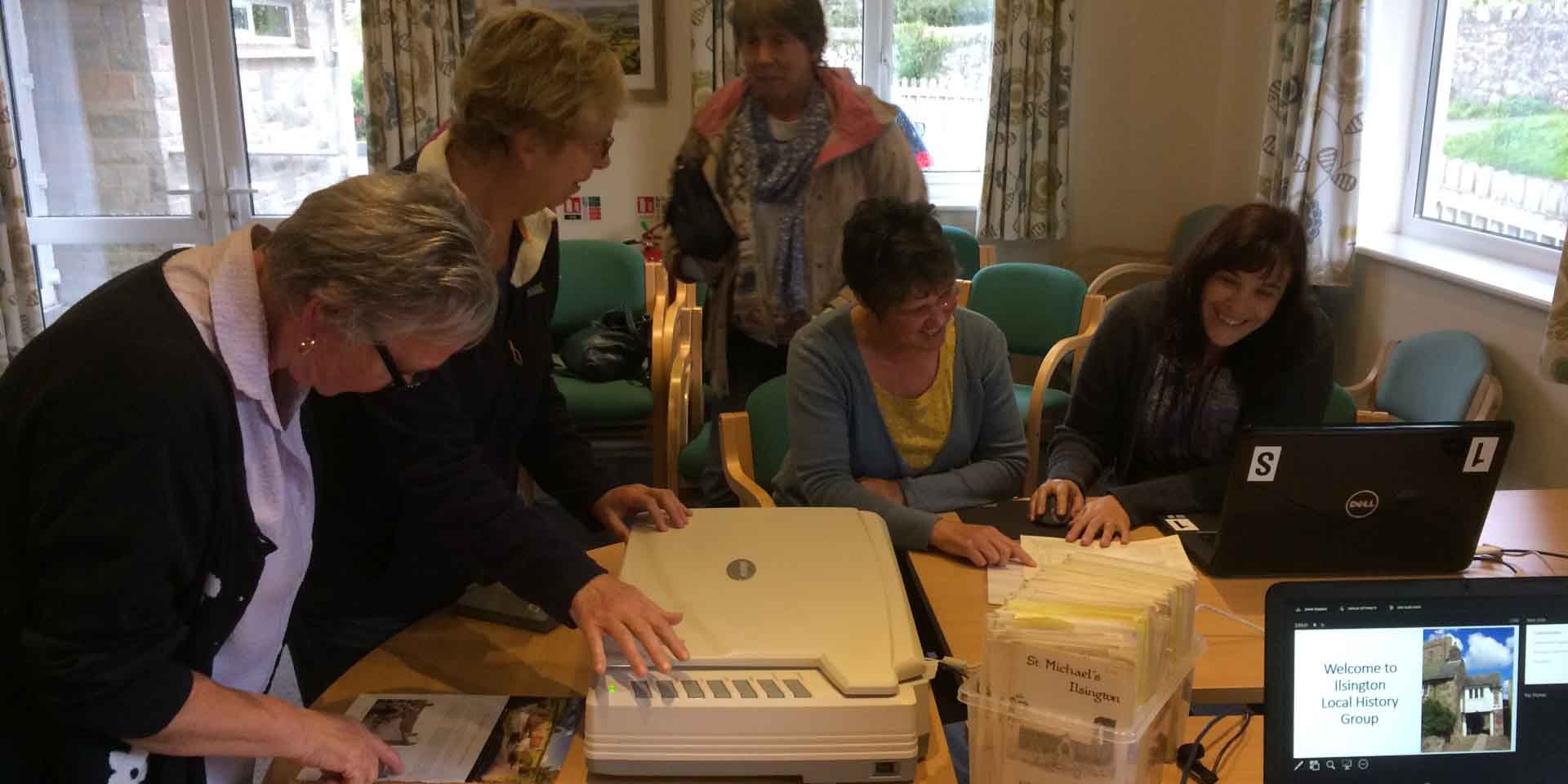 Scanning archive materials with Ilsington History Group