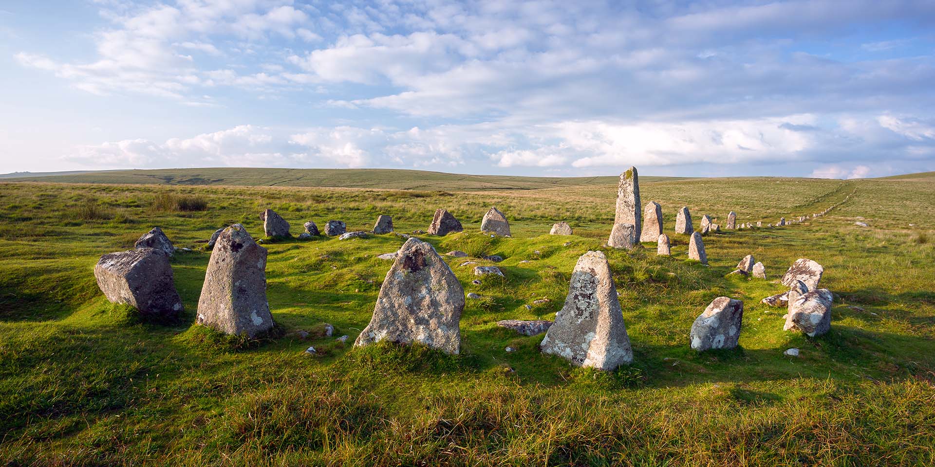 Down Tor stone row and circle by Anna Curnow