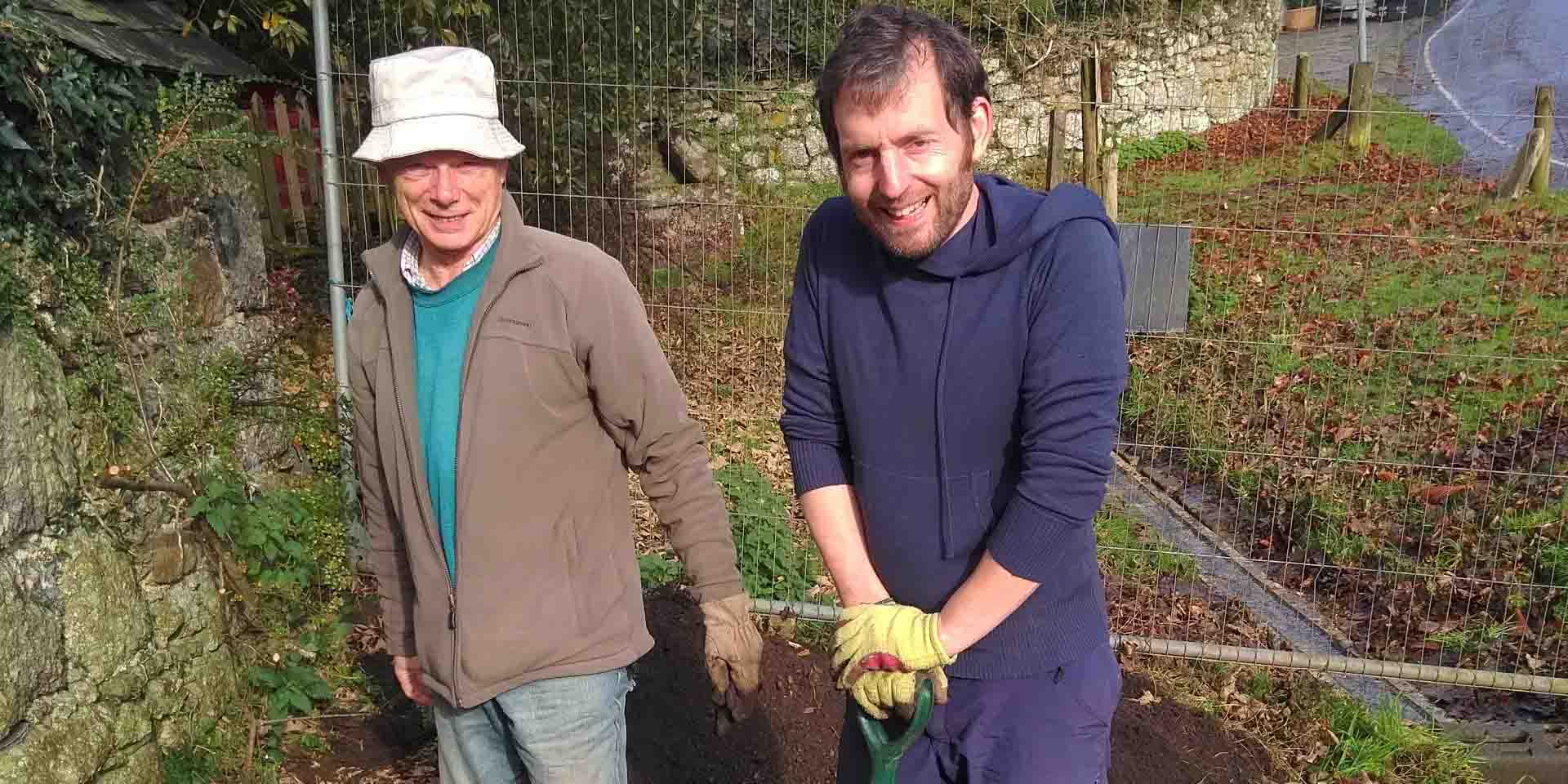 Test pit at the widecombe piggeries