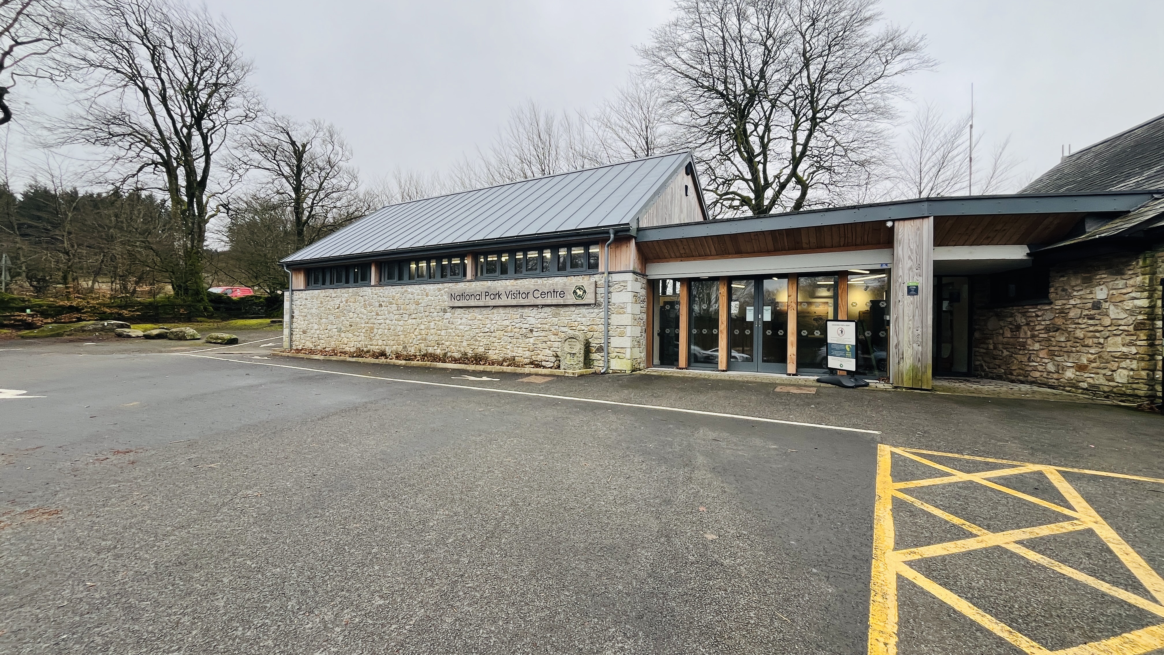 Postbridge visitor centre entrance 