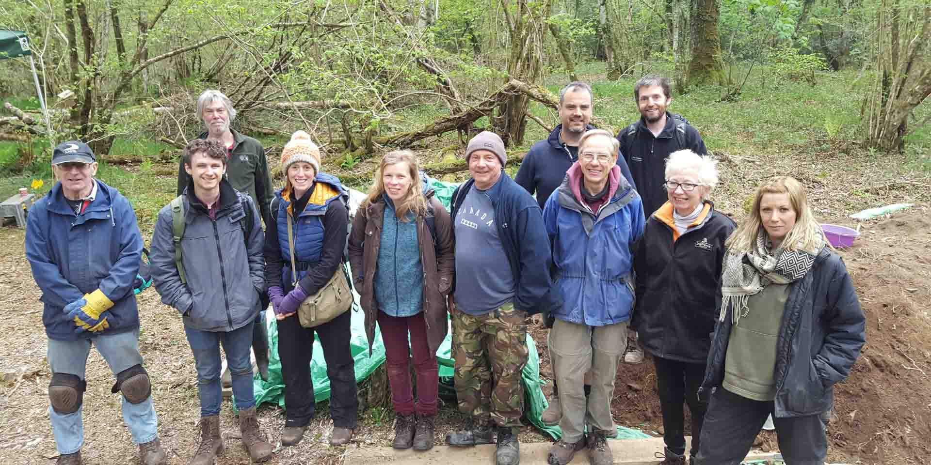 Volunteer team photo at the Vinnimore dig