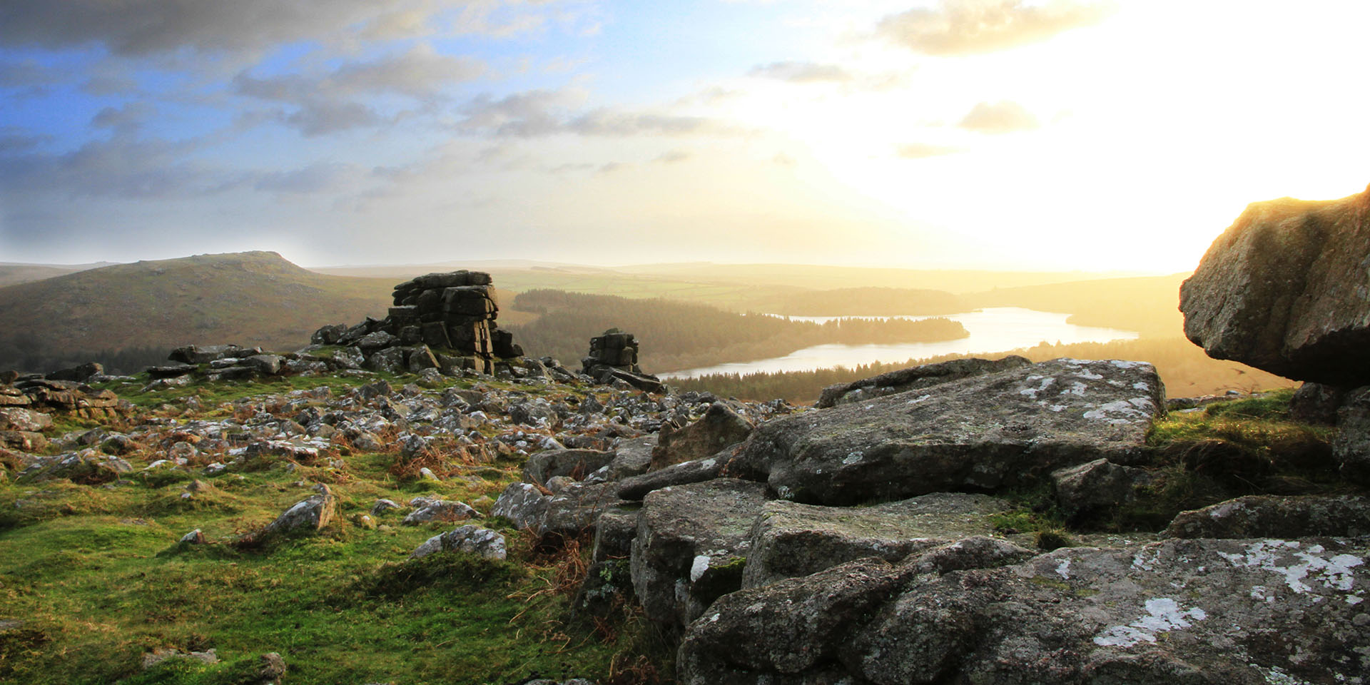 View of Burrator from Leather Tor