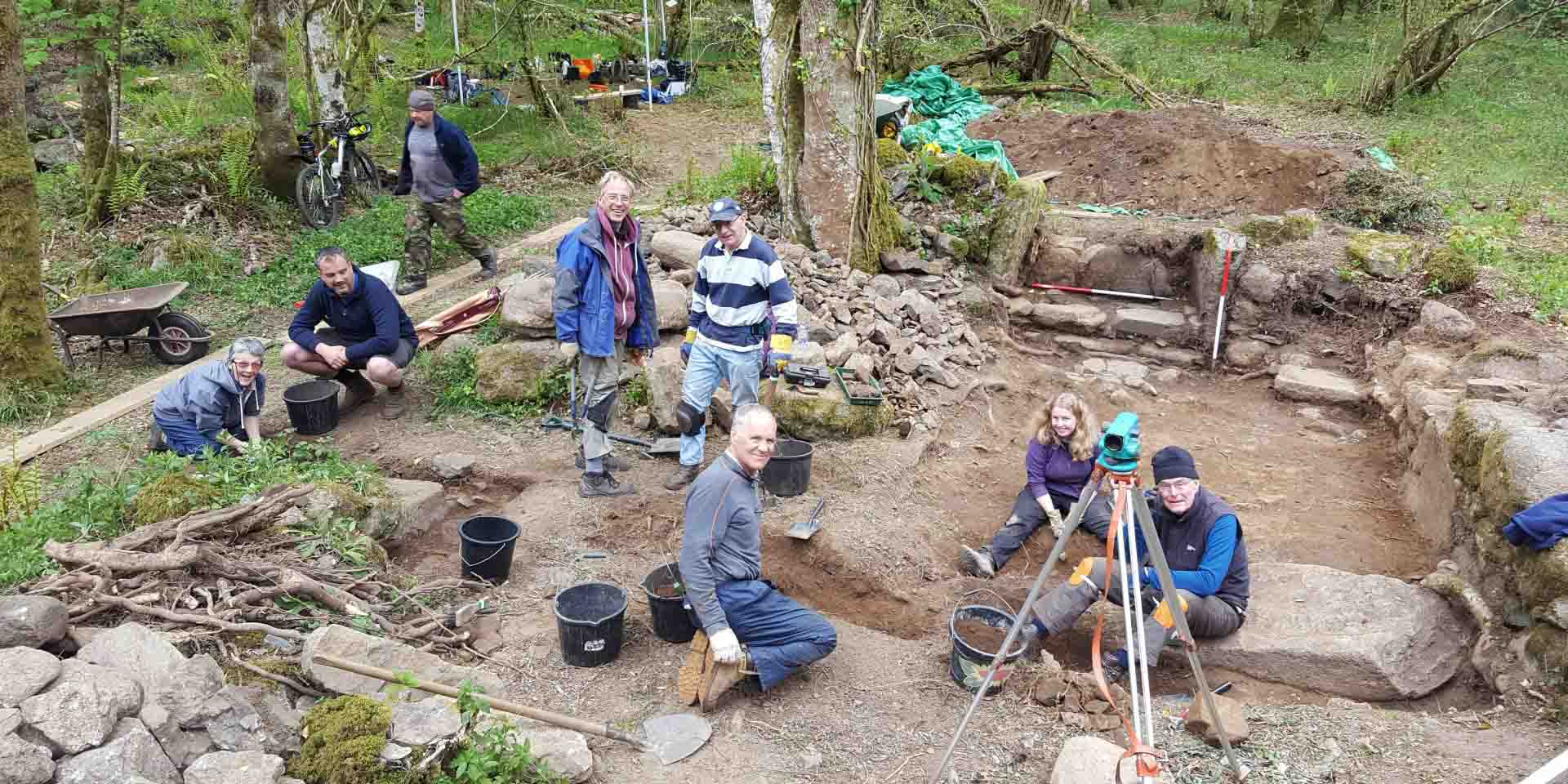 Aerial shot of Vinnimore dig