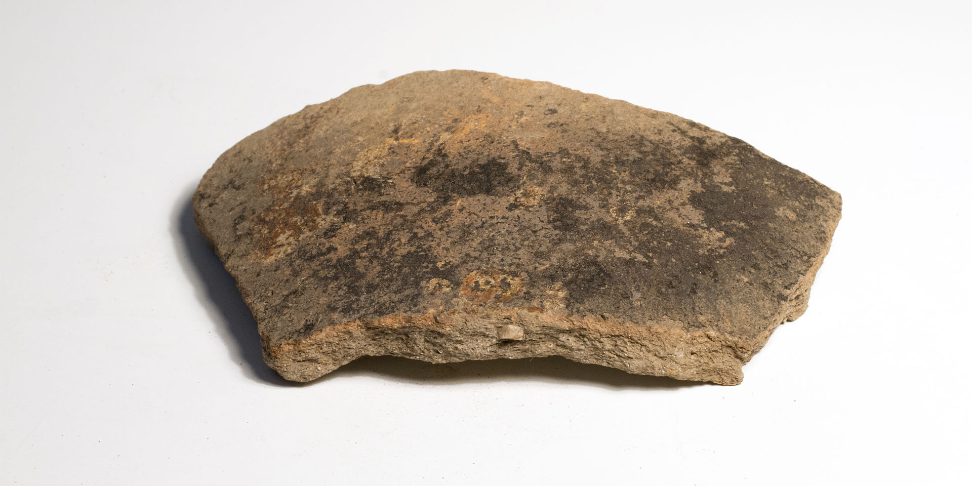 Piece of burnt pottery