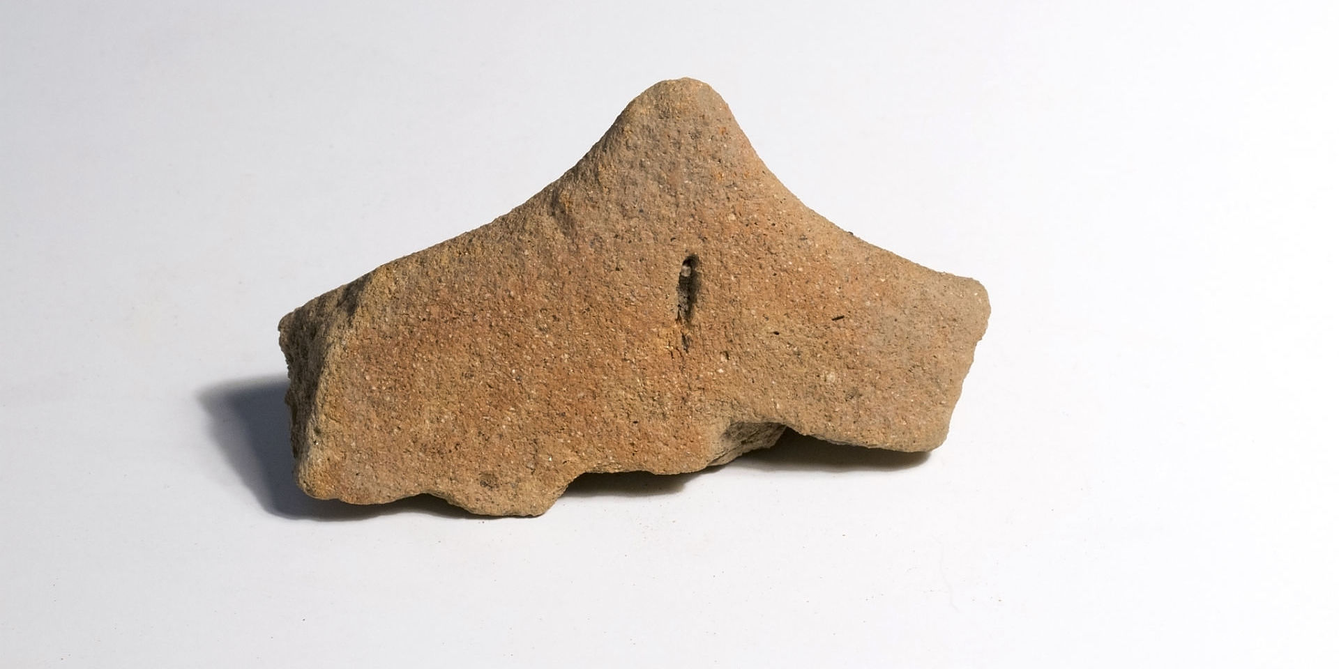 Piece of medieval ridge tile made in Totnes