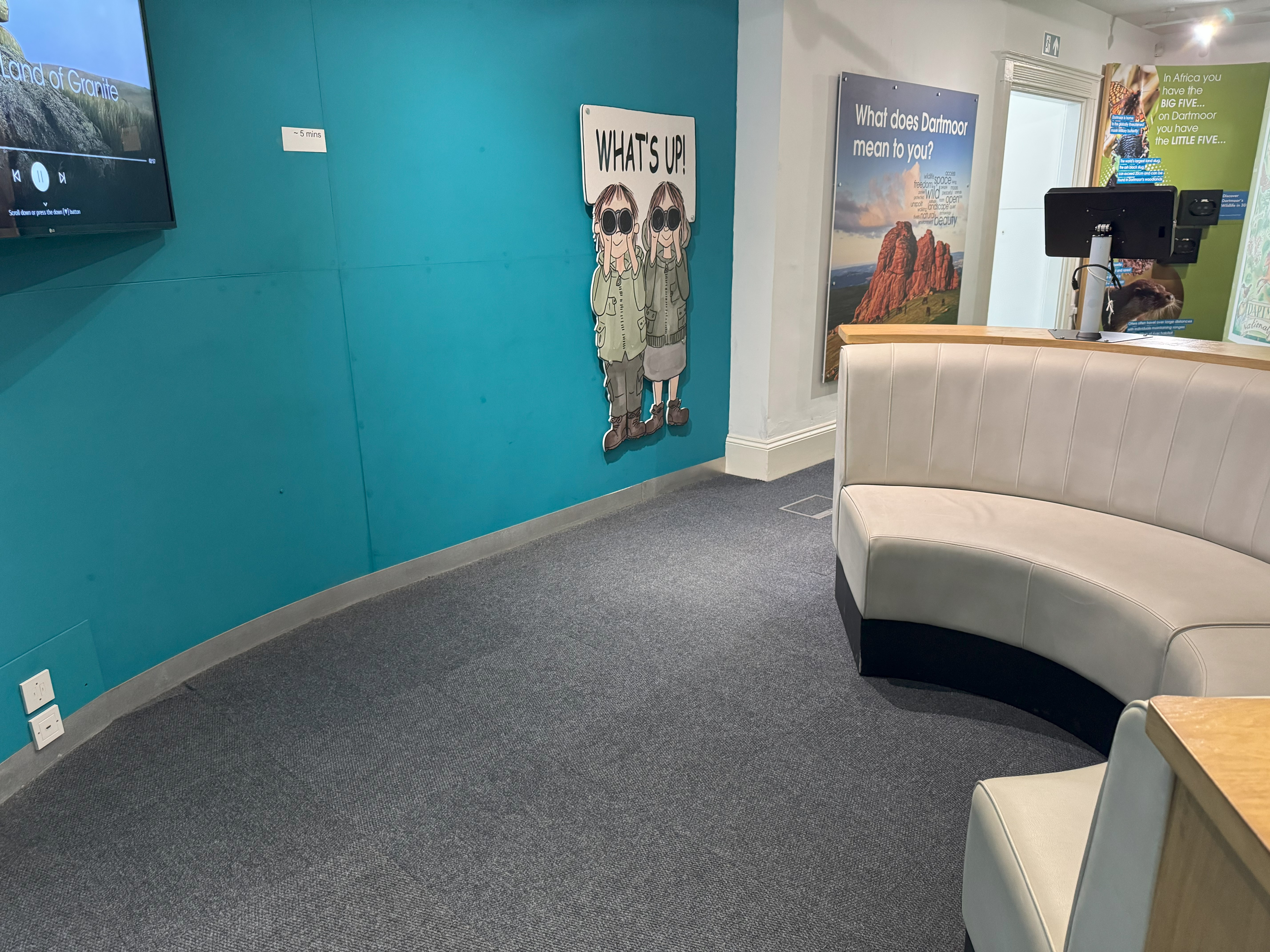 interpretation area with seating